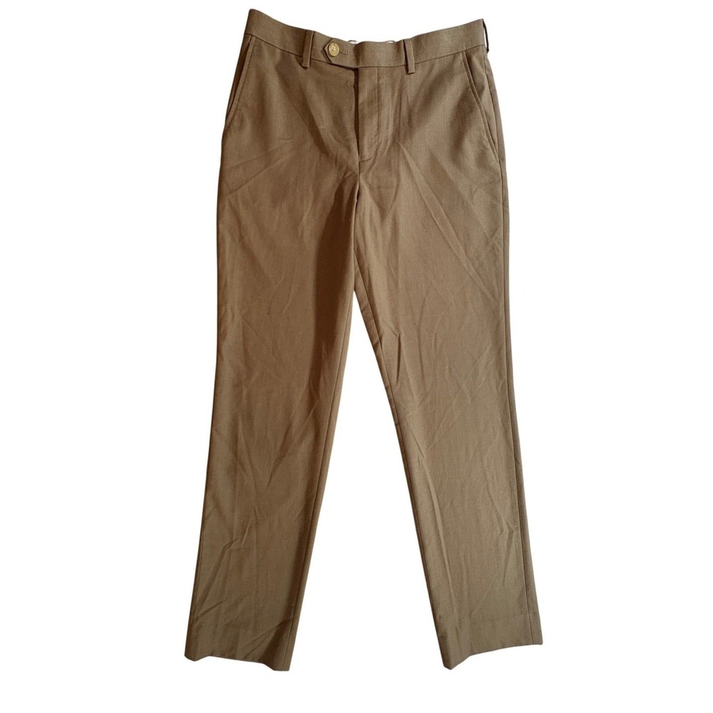 Lauren Ralph Lauren Dress Pants Womens 16R Brown Straight Leg Polyester Rayon